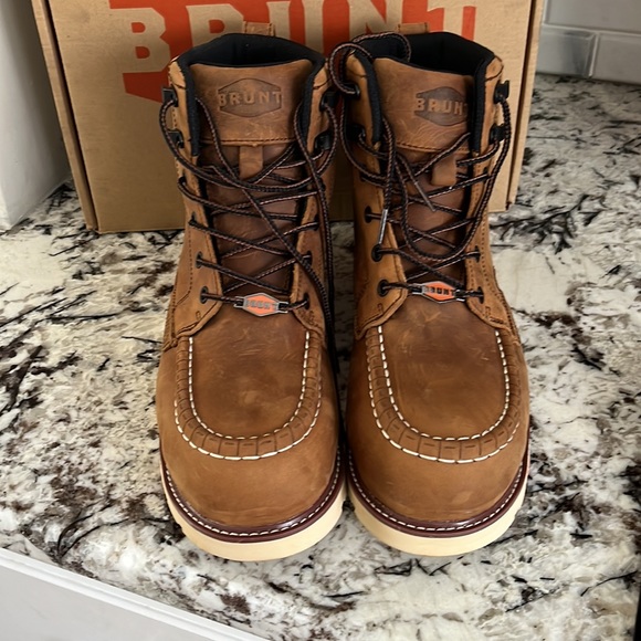 Brunt workwear Marin nano composite toe Work Boot. Size 8.5 waterproof new - Picture 2 of 6